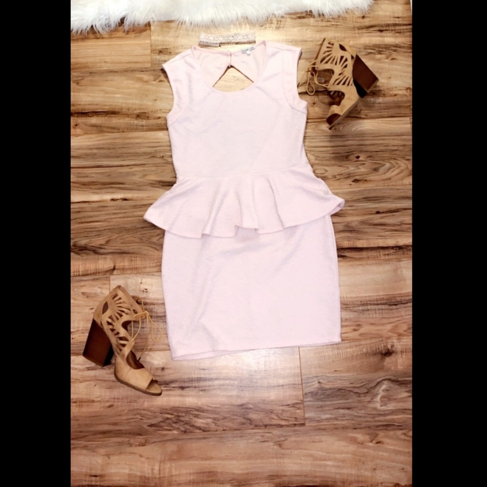 Baby Pink Dress with Open Back! 😍